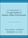 The Supplement to a Legal Guide for Student Affairs Professionals (eBook)